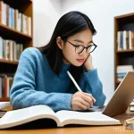 Home 10 미술평론가 커리어 성장 방법 - **Prompt:** A dedicated young Vietnamese art critic, in their mid-20s, gender-neutral, is deeply imm...