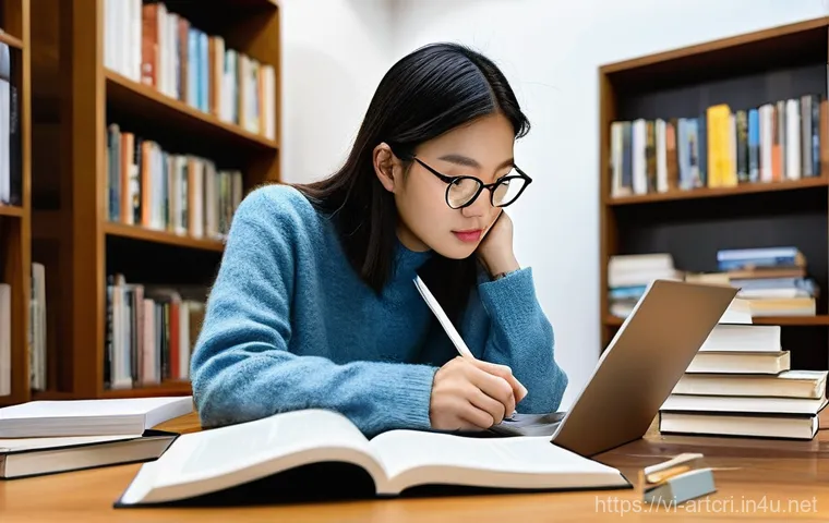 미술평론가 커리어 성장 방법 - **Prompt:** A dedicated young Vietnamese art critic, in their mid-20s, gender-neutral, is deeply imm...