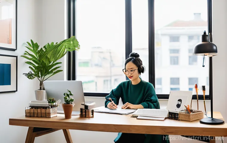 미술평론가 커리어 성장 방법 - **Prompt:** A charismatic Vietnamese art critic, in their mid-30s, gender-neutral, is engaged in a l...